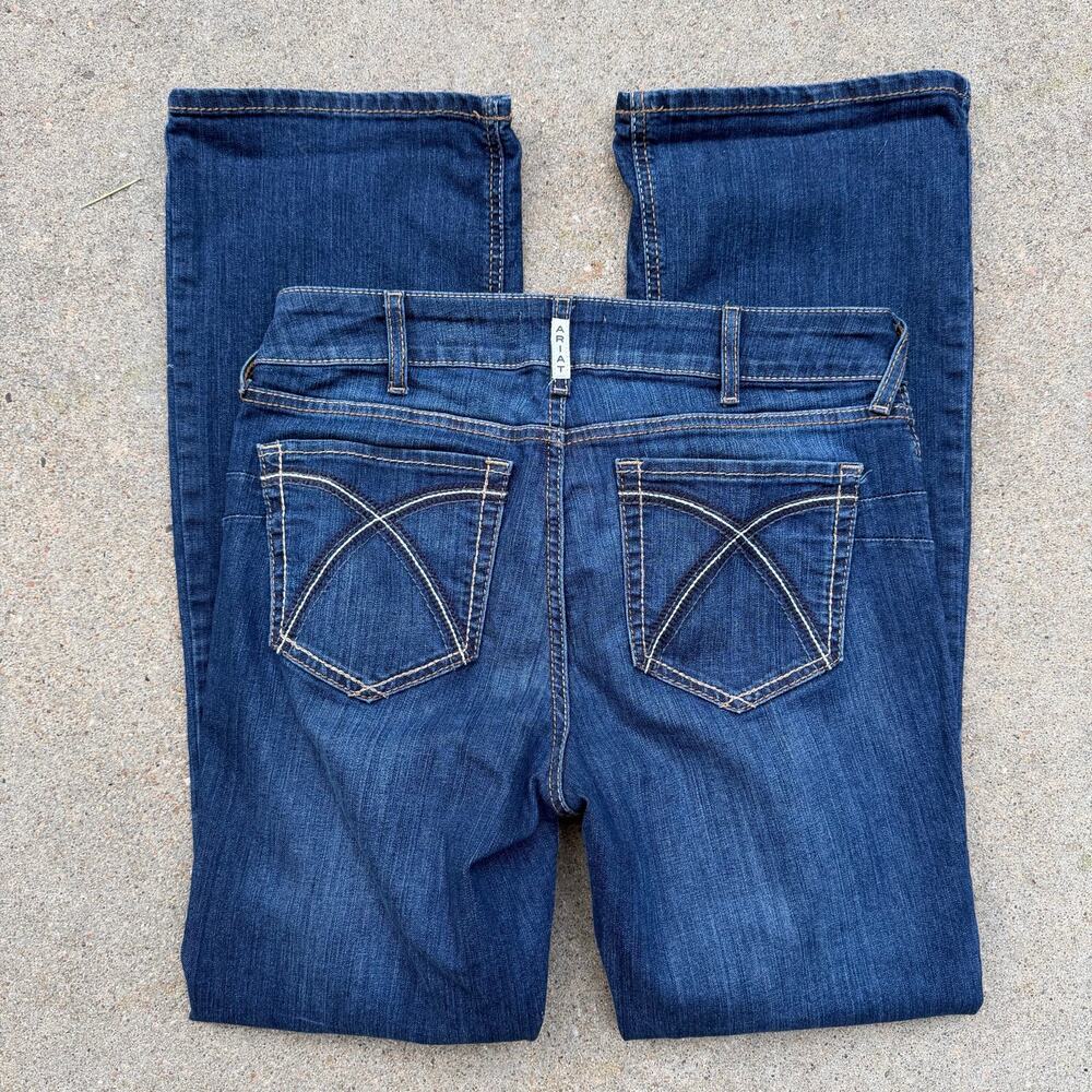Ariat 31R Perfect Rise Rosa Boot Cut Blue Jeans in Lita 10027713